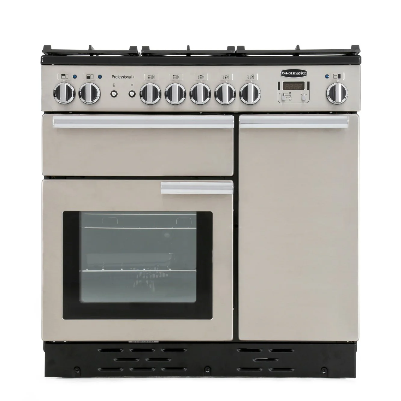 Rangemaster PROP90DFFSS/C - Stainless Steel/Chrome 90cm Range Cooker - Dual Fuel - A Rated - Image 3