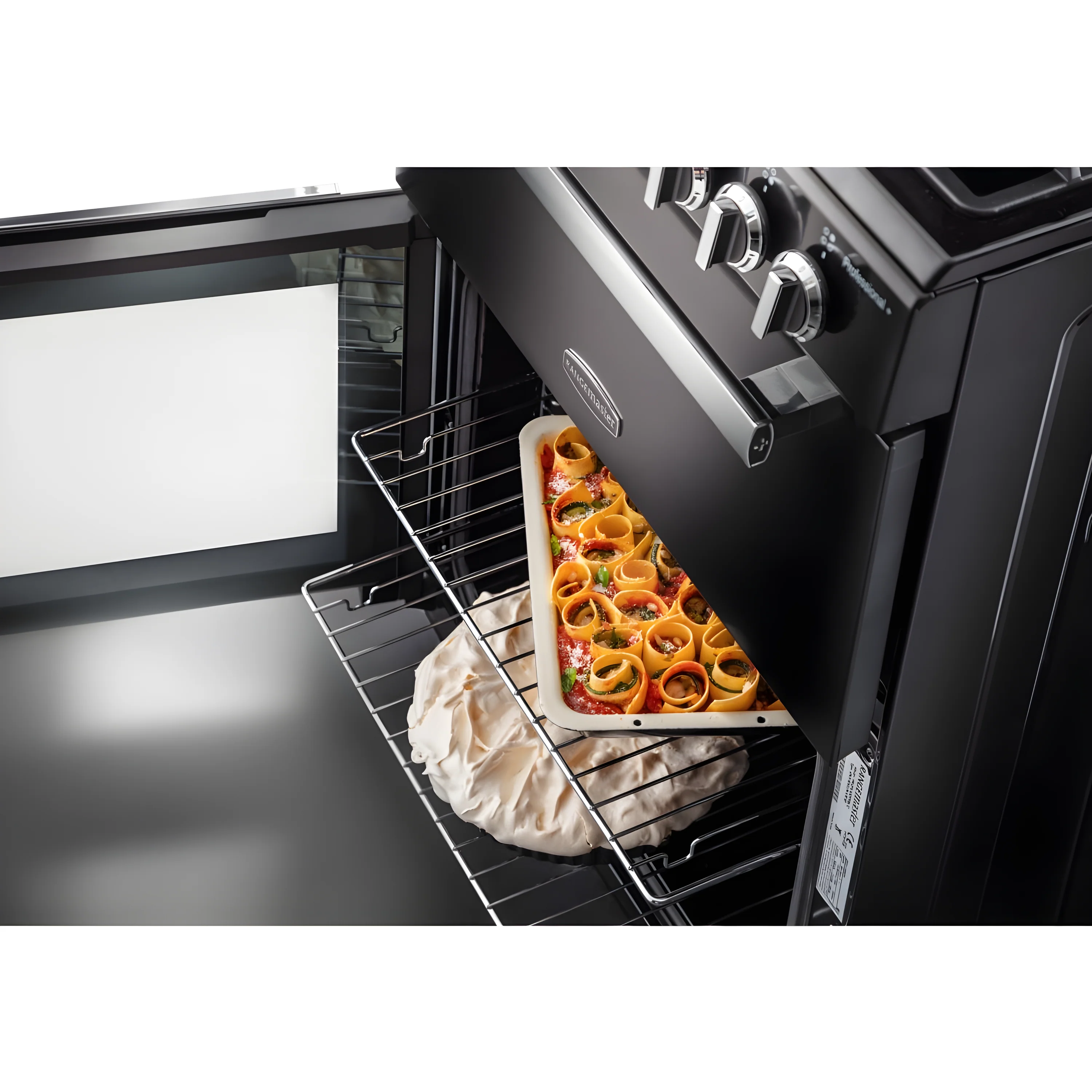 Rangemaster PROPL60ECBL/C - Black Ceramic Electric Cooker - Double Oven - A Rated - Image 2