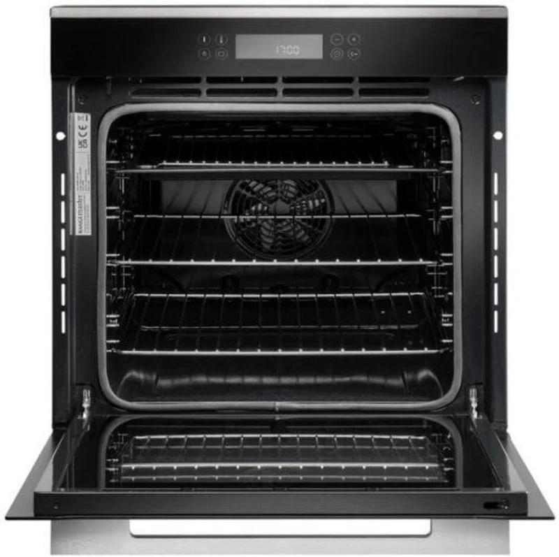 Rangemaster RMB6013PBL-SS - Black Glass/Stainless Steel Single Oven - 69L - A Rated - Image 2