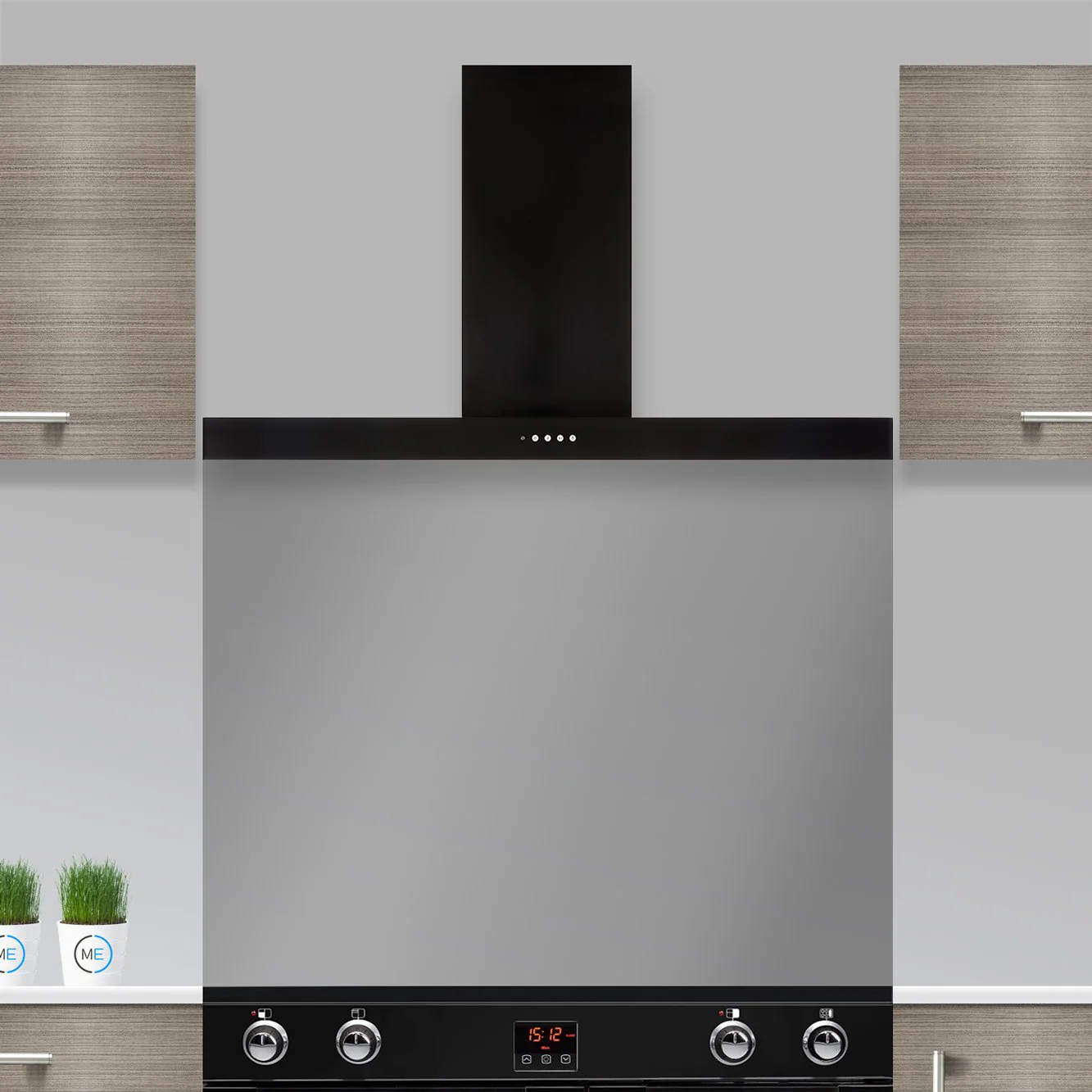 Rangemaster UNBHDS110BL - Black 110cm Chimney Hood - B Energy Rated - Image 2