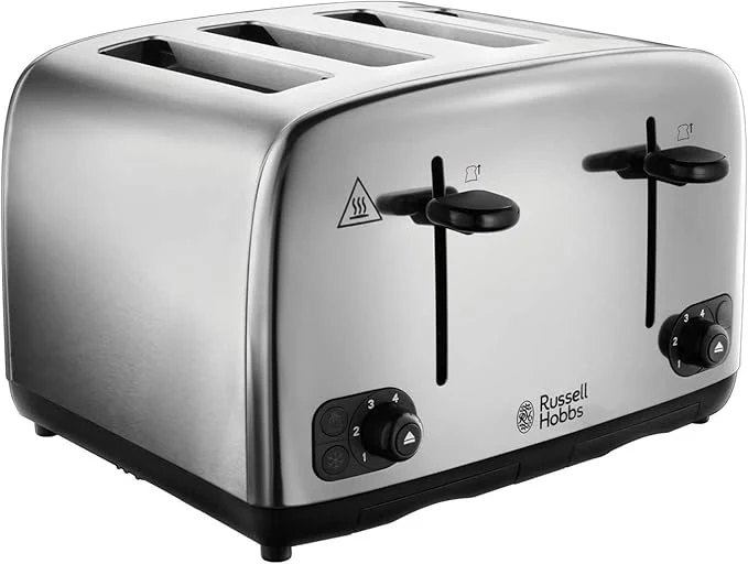Russell Hobbs 24090 - Stainless Steel 4 Slice Toaster - 1700W - Lift & Look