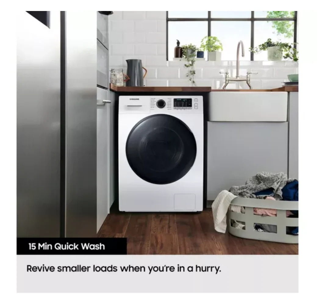 Samsung WW90CGC04DAEEU - White 9KG Washing Machine - 1400 RPM - A energy - Image 4