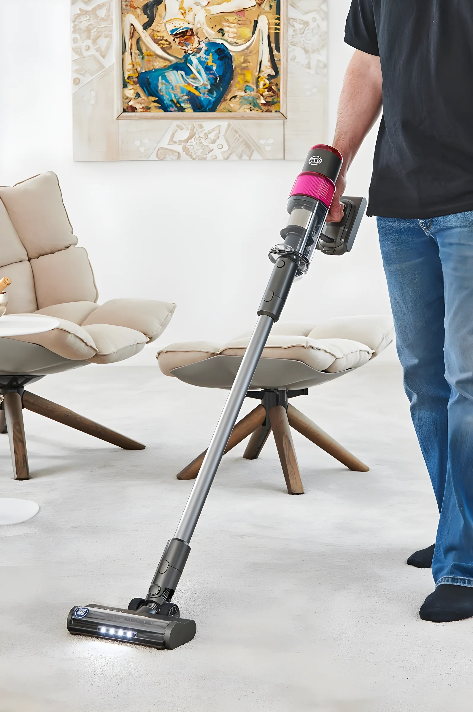 SEBO BALANCE A1 - Magenta Vacuum Cleaner - Cordless Stick - 400W Motor - Image 10