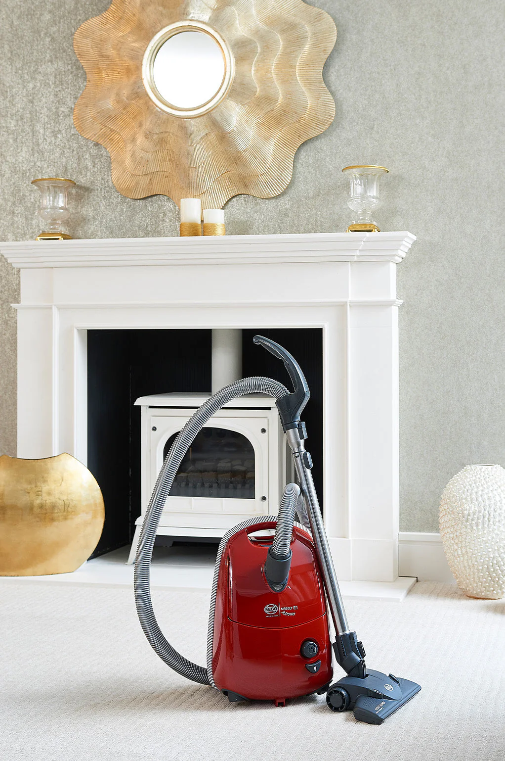 SEBO E1 Red Boost ePower - Red Vacuum Cleaner - 3.5L Capacity - Image 2