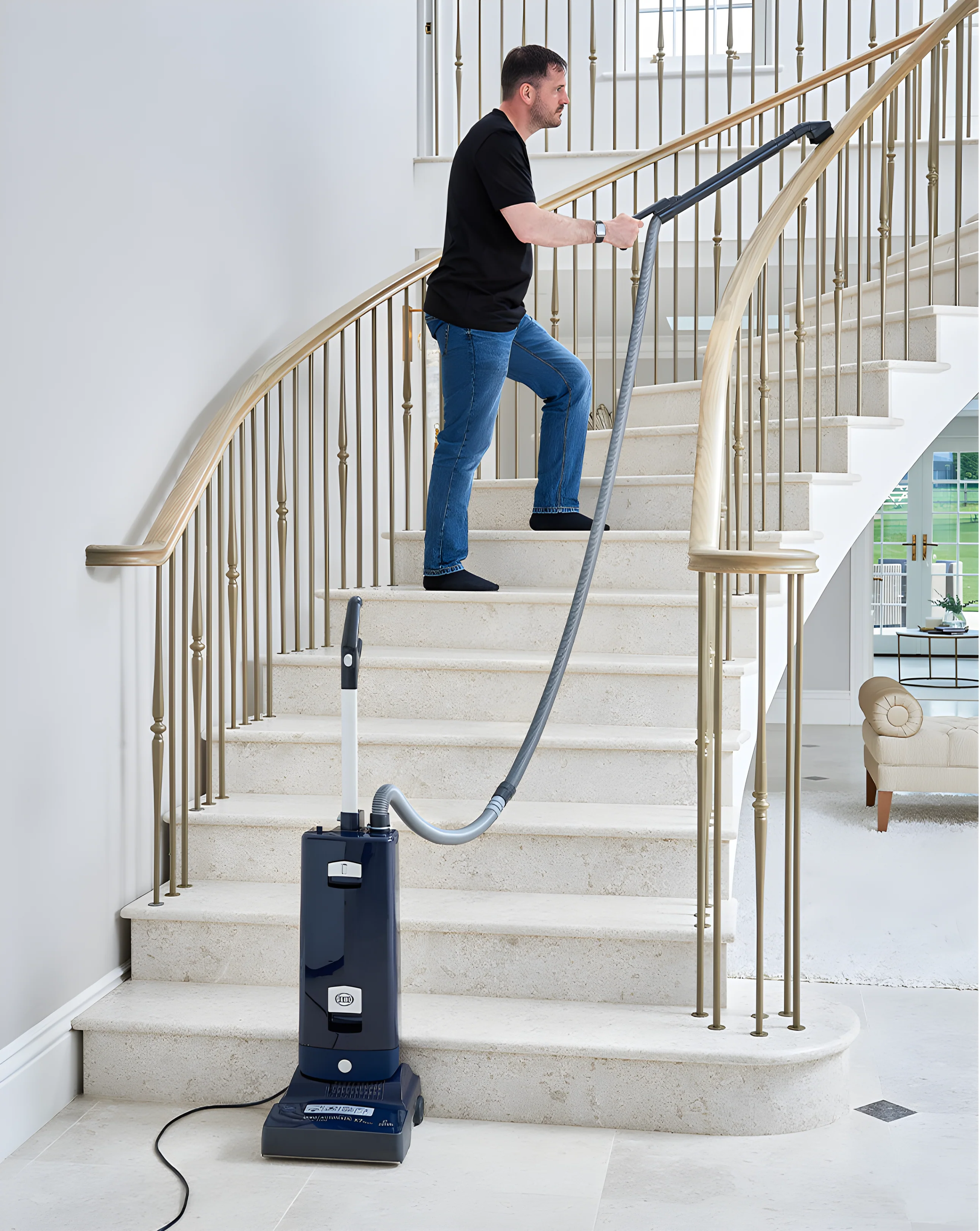 SEBO X7 EXTRA - Navy Blue/Silver Vacuum Cleaner - 5.3L Capacity - Image 4