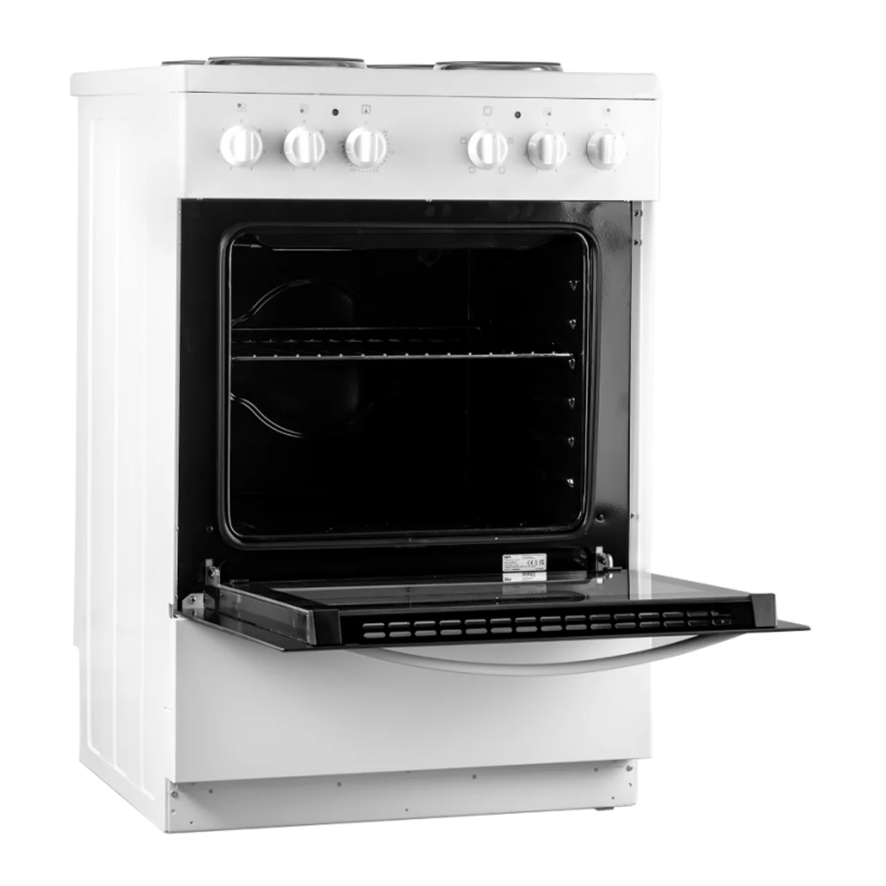 Sia ESXB60W - White Freestanding Electric Cooker With 4 Zone Plate Hob - A Energy - Image 2