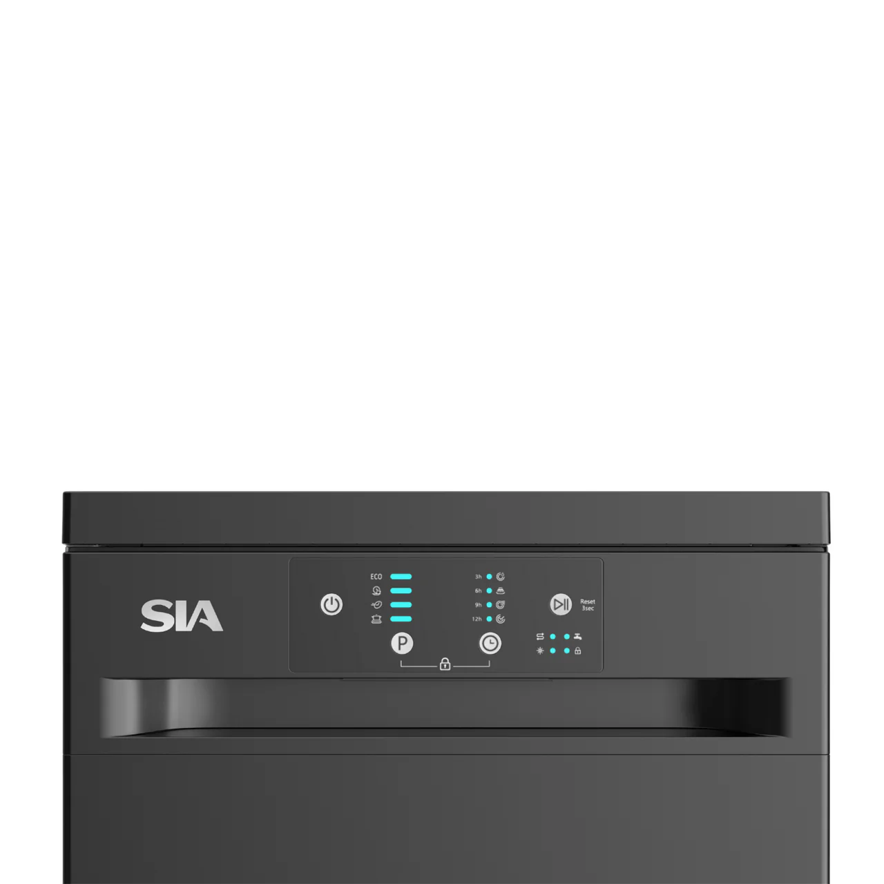 SIA SFSD459BL - Cheap Black Slimeline 45cm Dishwasher - 9 Place Settings - E Energy Rating - Image 2
