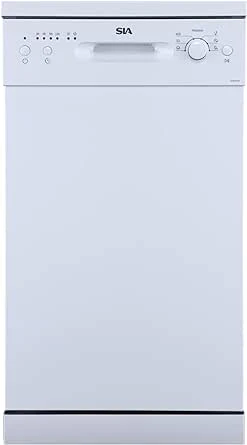 sia SFSD45W - White Freestanding Dishwasher - E energy