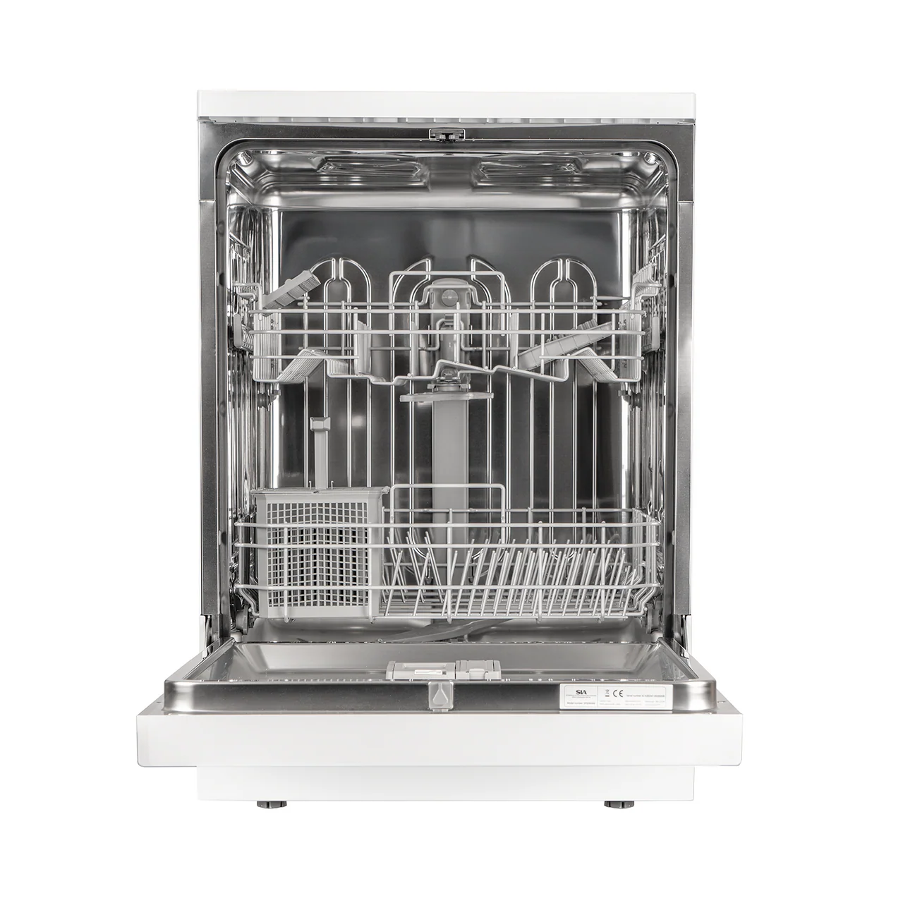 SIA SFSD604W - White Freestanding Dishwasher - 14 Place Settings - E Energy - Image 2