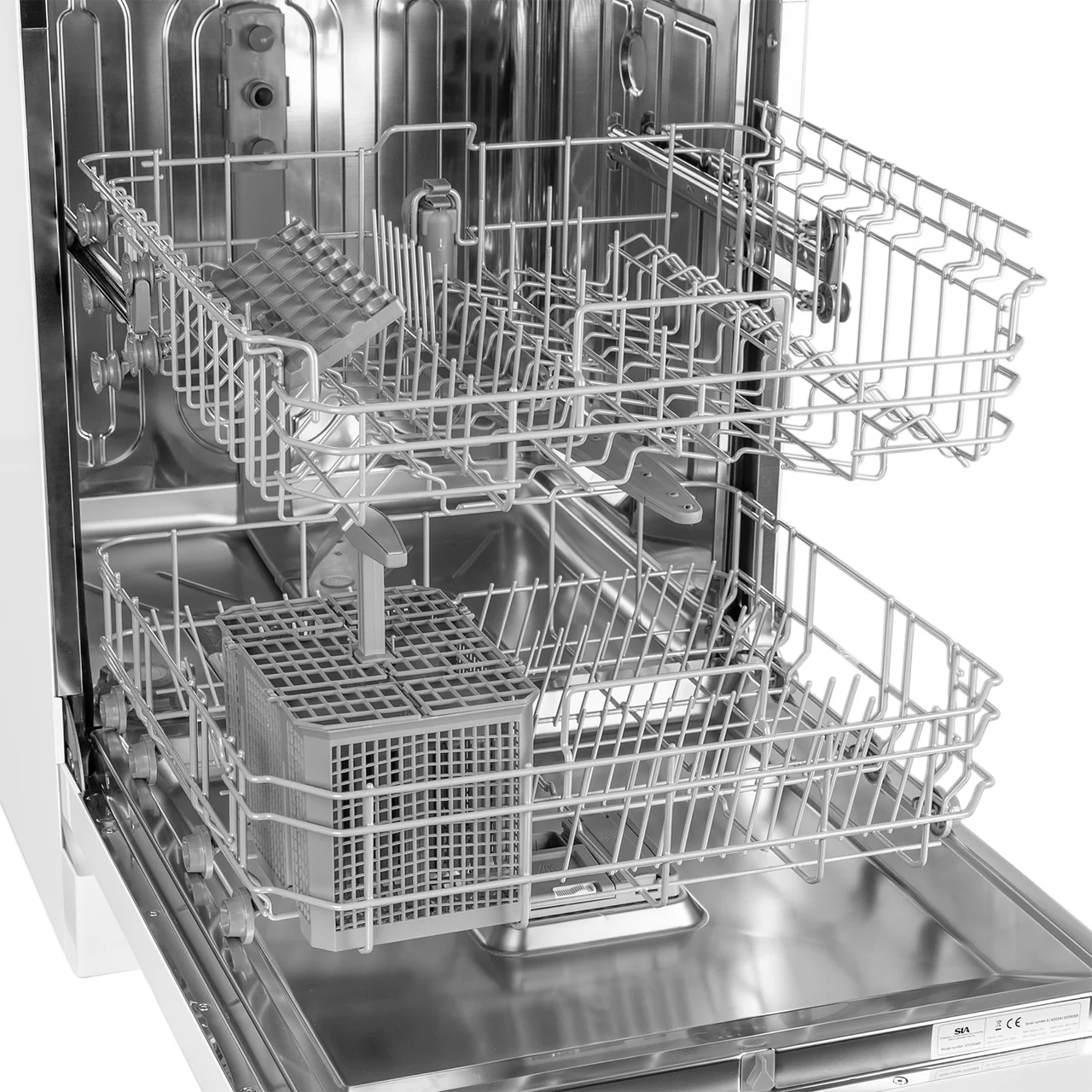 SIA SFSD604W - White Freestanding Dishwasher - 14 Place Settings - E Energy - Image 5