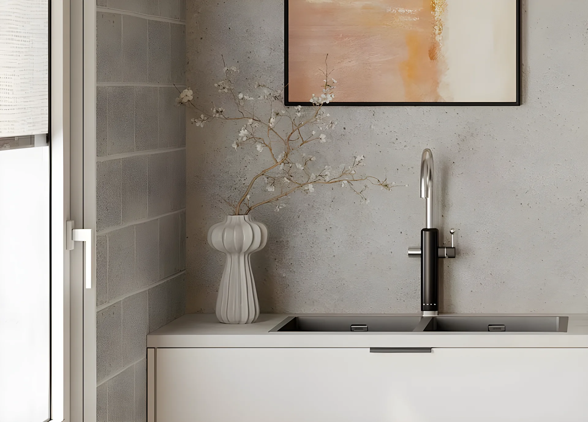 Smeg MAF50CR 50's Style Single Lever Mixer Tap - Cream Kitchen Tap - 3-in-1 Filtered Water - Image 3