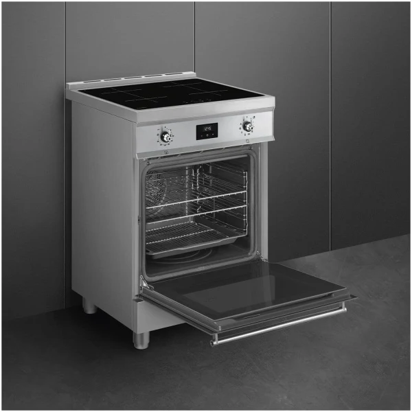 Smeg C6IPXT2 - Stainless Steel 60cm Concert Pyro Cooker with Induction Hob - 4 Zone - 70L Capacity - A Energy - Image 2