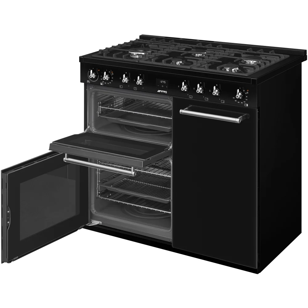 Smeg CX103GMBL Concert - Black Dual Fuel Range Cooker - 100cm - A Rated - Image 5