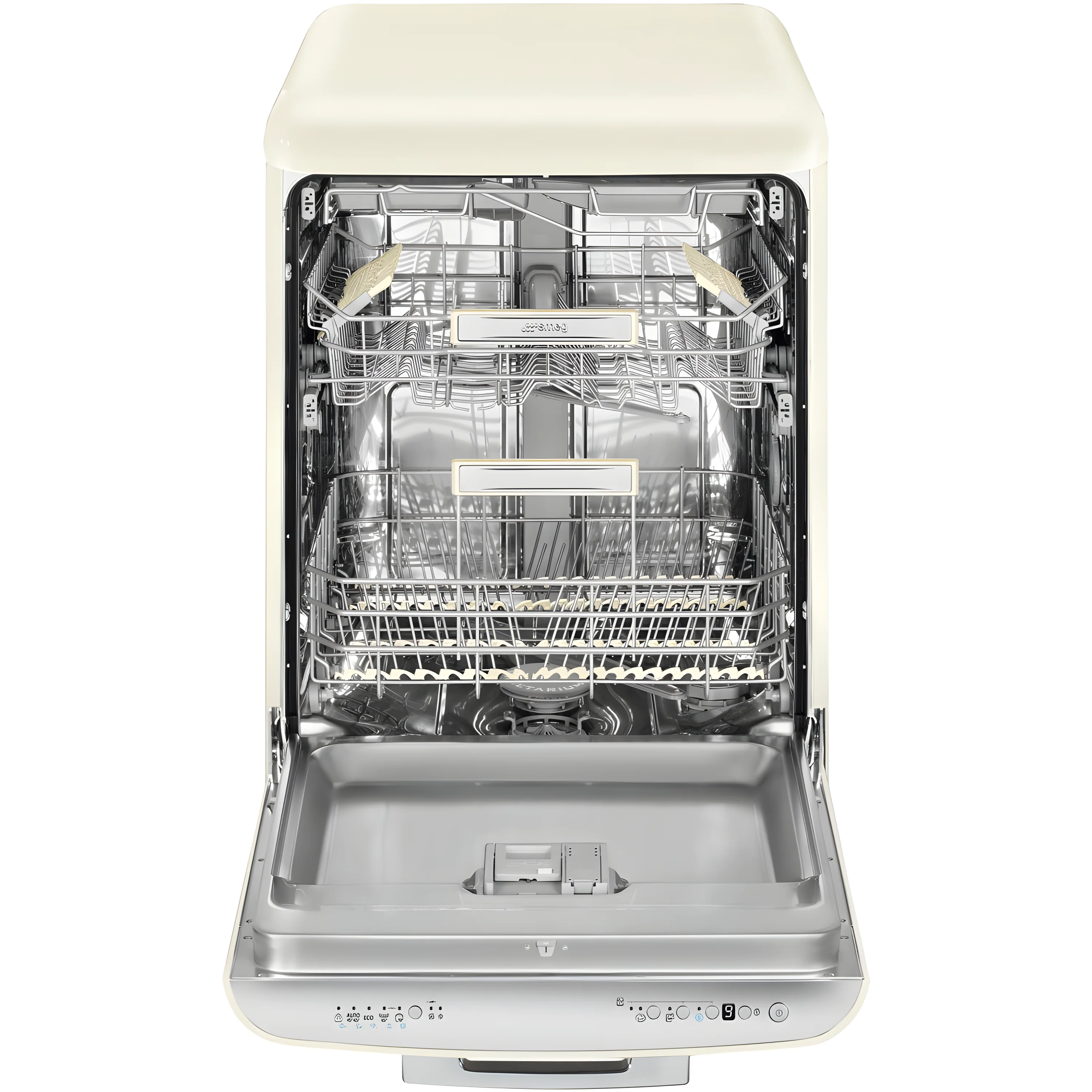 Smeg DFFABCR - Cream Dishwasher - 13 Place Settings - B Energy Rated - Image 5
