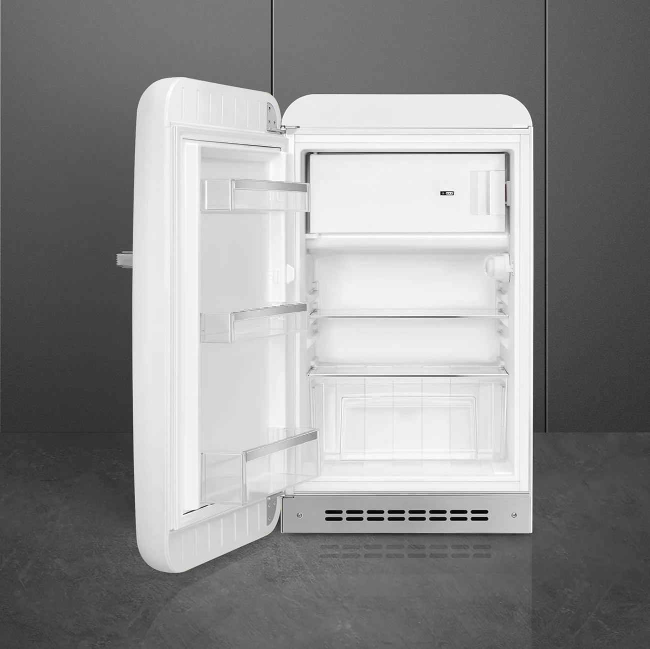 Smeg FAB10LWH6 - Style Freestanding Minibar Fridge Freezer - 122L - D Energy - Image 2
