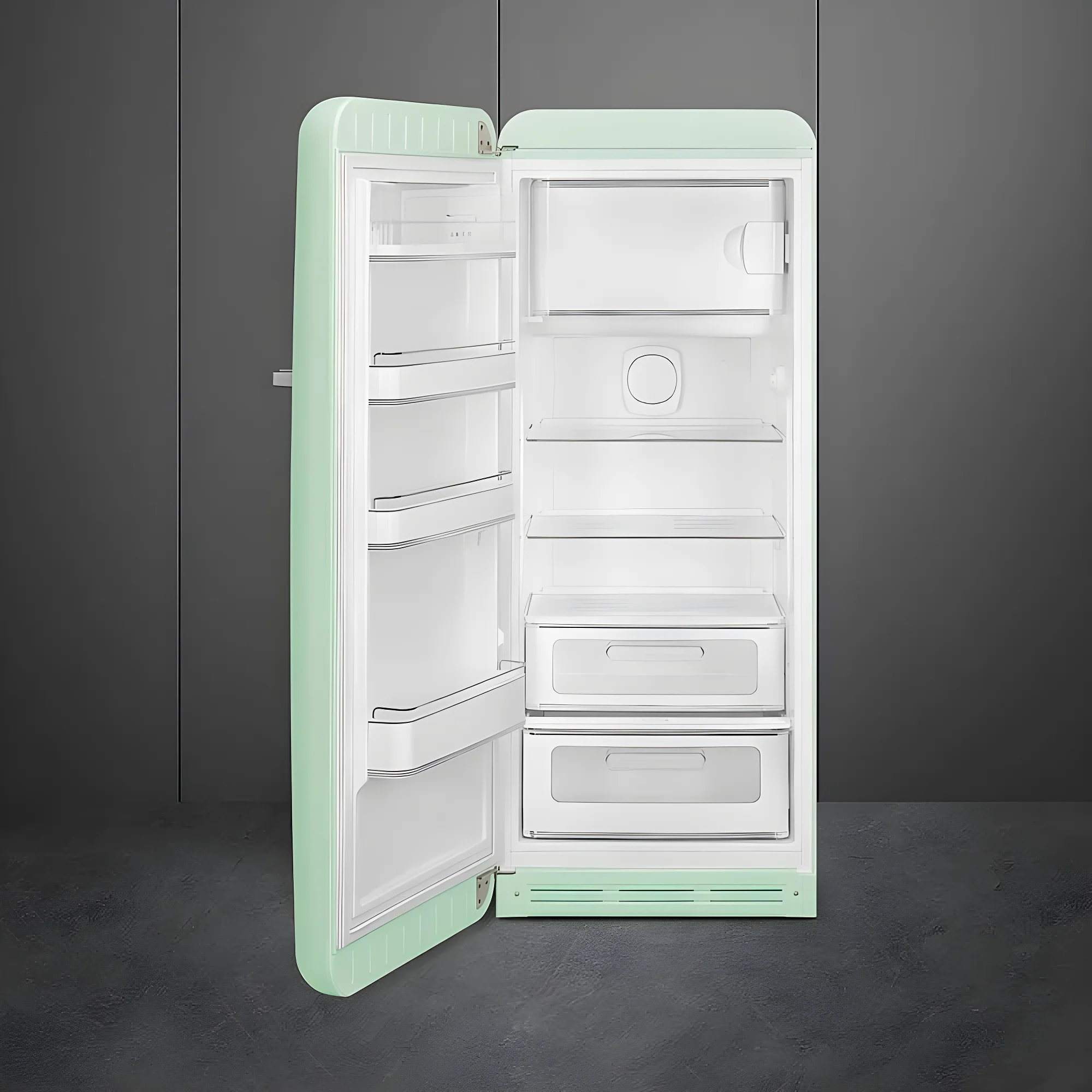 Smeg FAB28LPG6 - Pastel Green Fridge with Icebox - 244L - C Energy Rating - Image 5