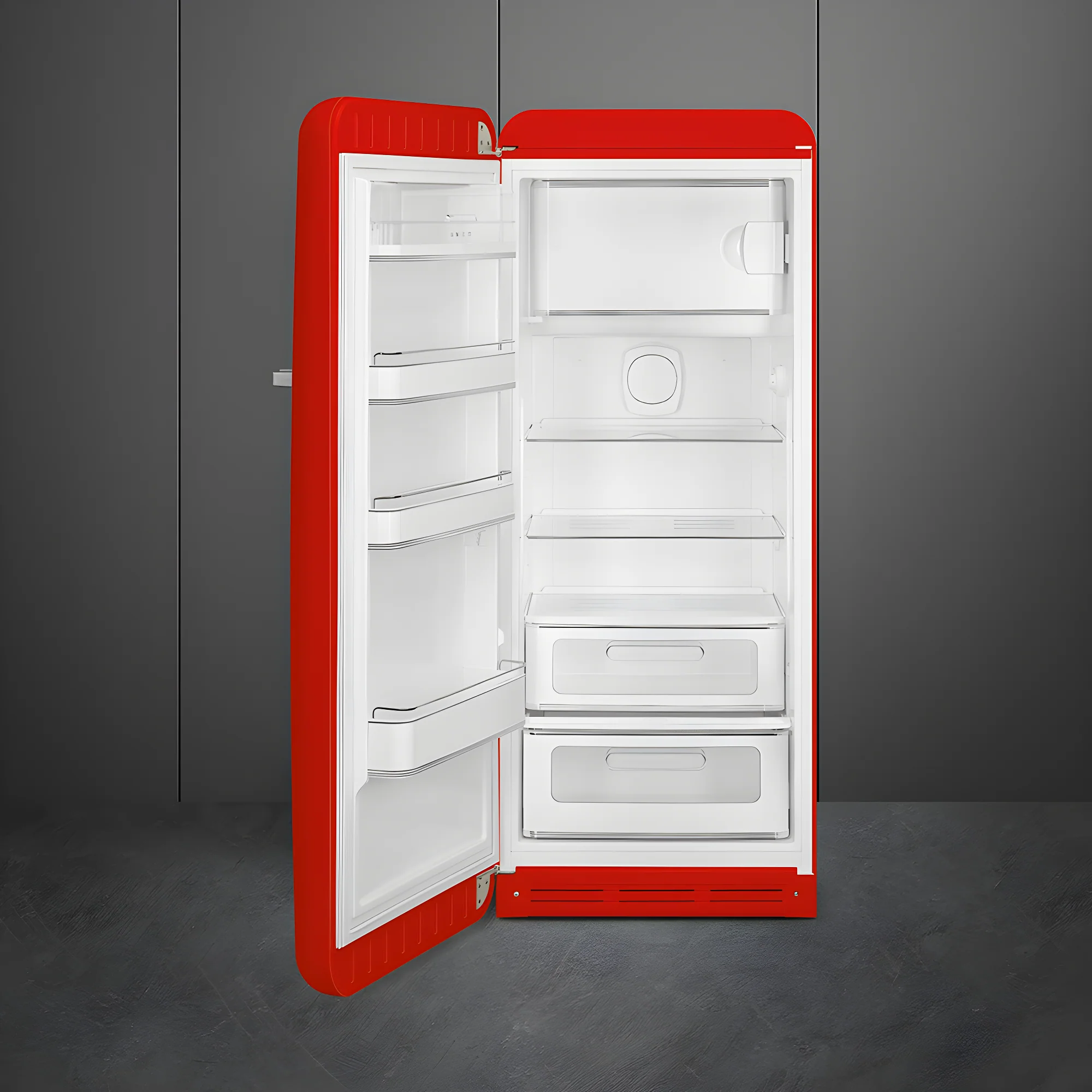 Smeg FAB28LRD6UK - Red Larder Fridge with Ice Box - 270L Capacity - C Energy Rating - Image 5