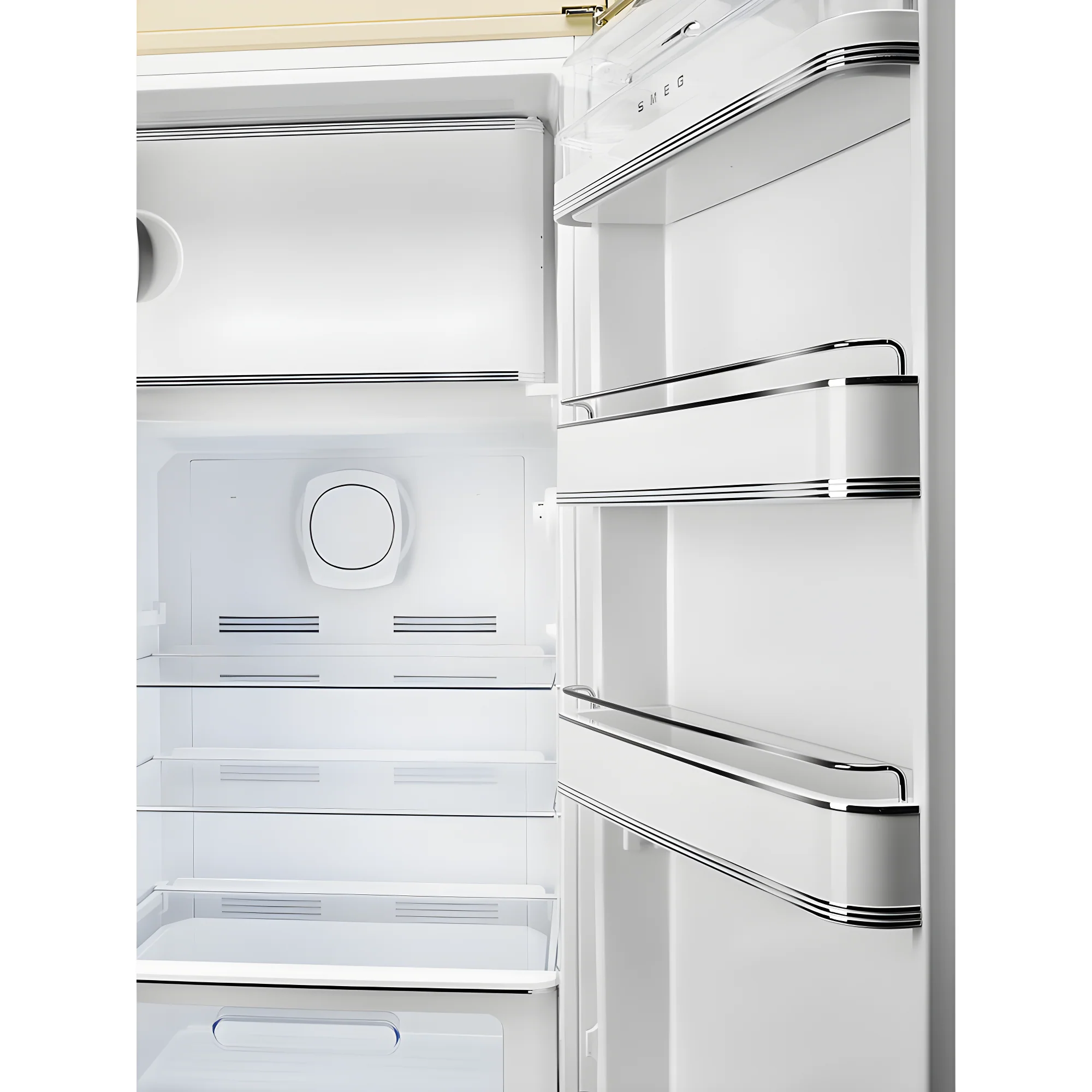 Smeg FAB28RCR6UK - Cream Fridge - 270L Capacity - C Energy Rating - Image 3