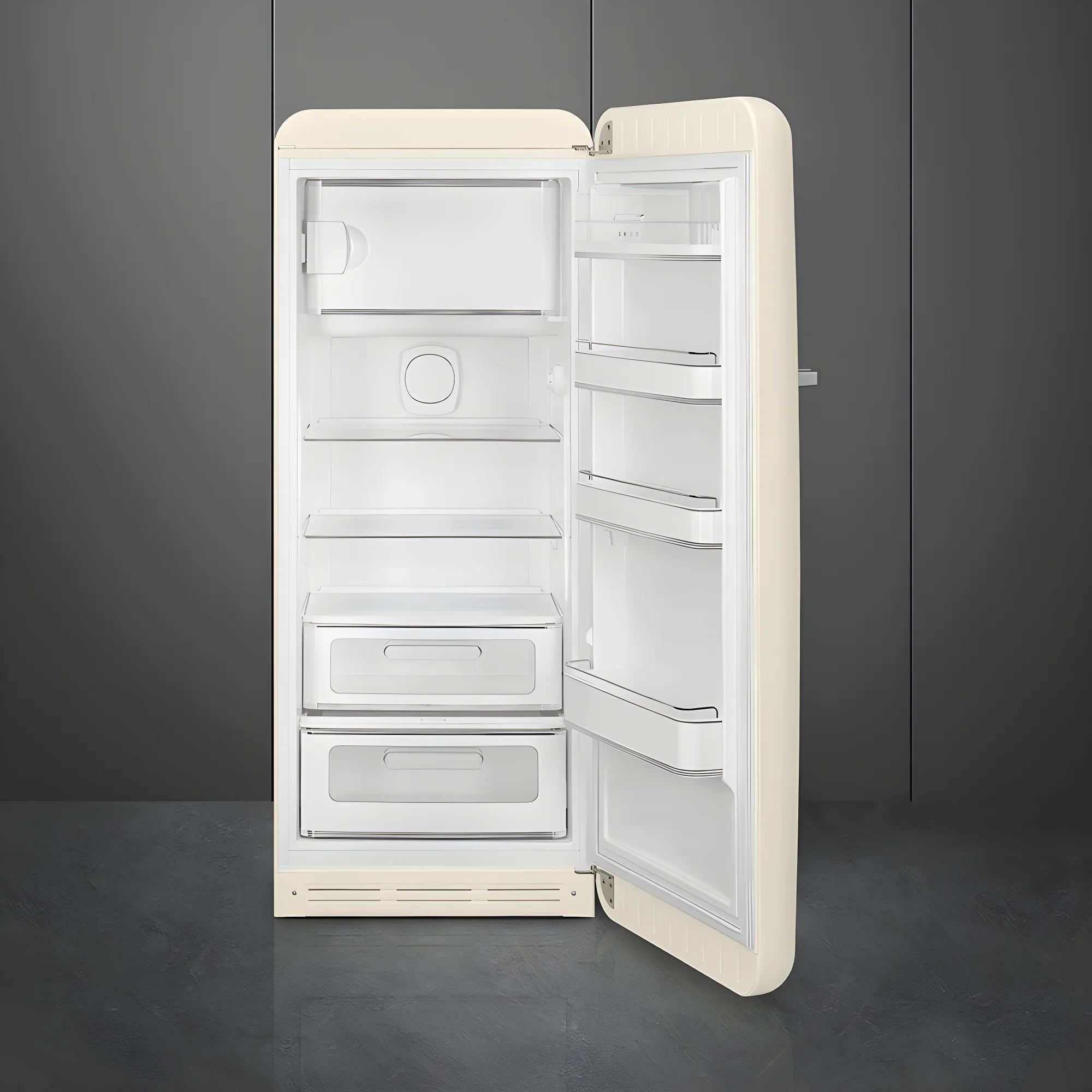 Smeg FAB28RCR6UK - Cream Fridge - 270L Capacity - C Energy Rating - Image 4