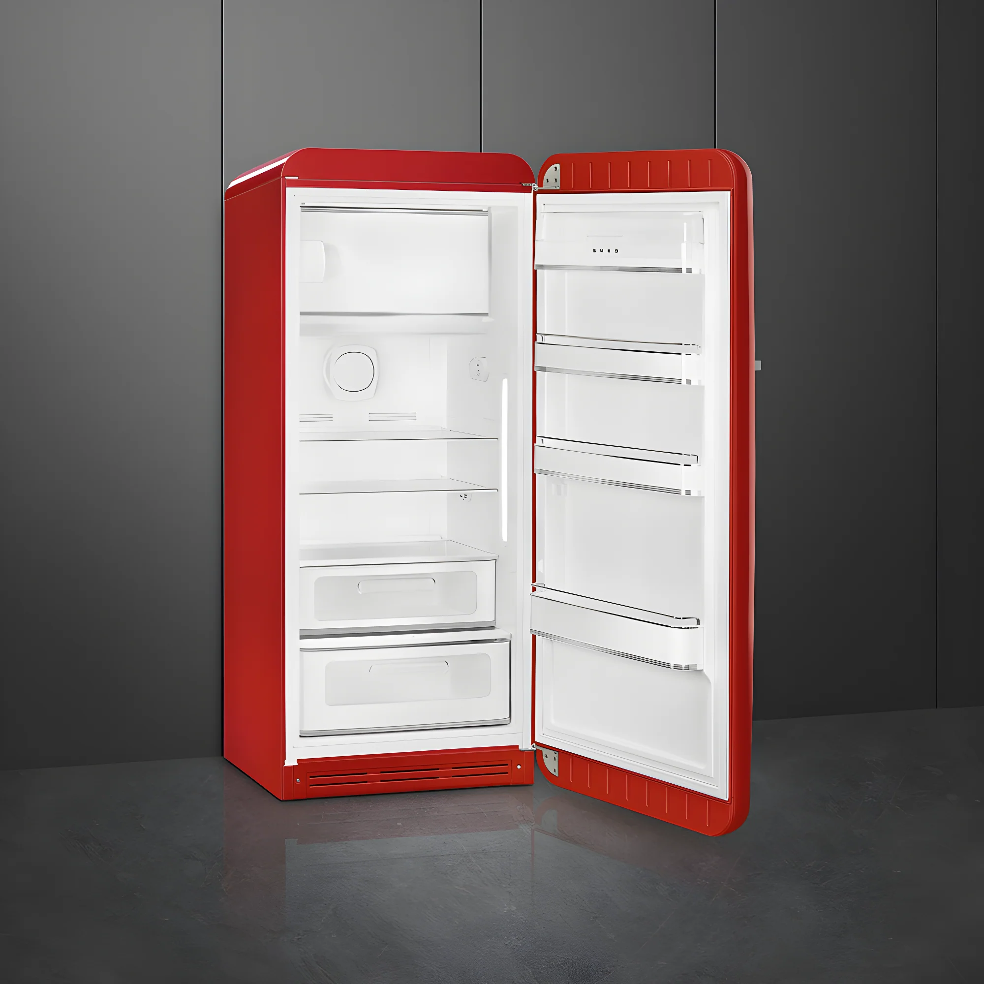 Smeg FAB28RRD6UK - Red Fridge - 270L - C Energy Rating - Image 2
