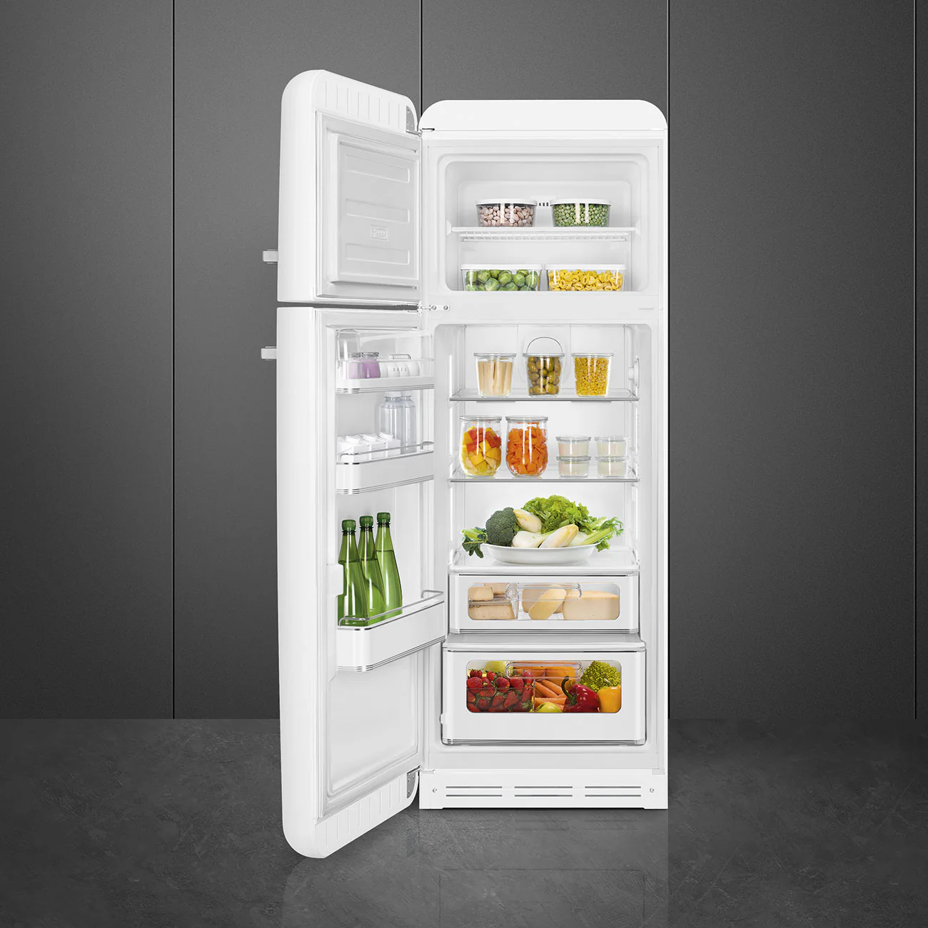Smeg FAB30LWH6UK - White Fridge Freezer - 294L Total Capacity - C Energy Rating - Image 4