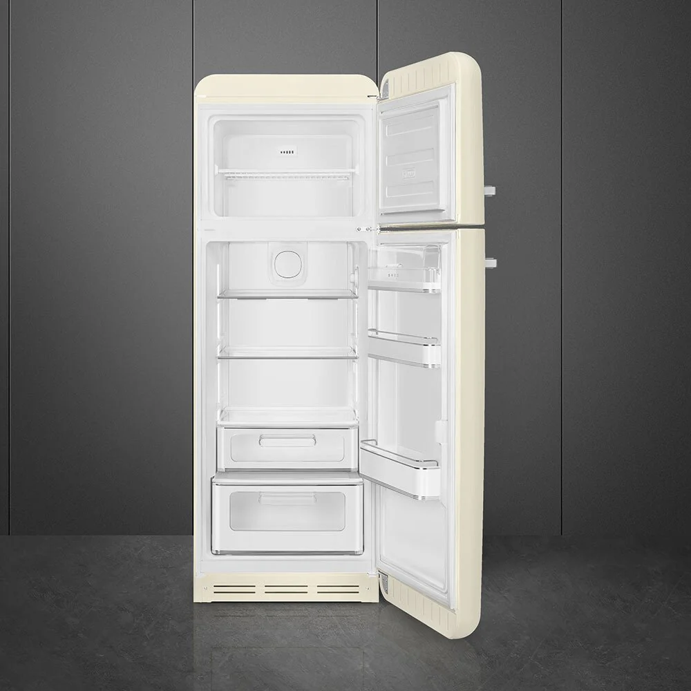 Smeg FAB30RCR5UK - Cream Freestanding 80/20 Fridge Freezer - D energy - Image 2