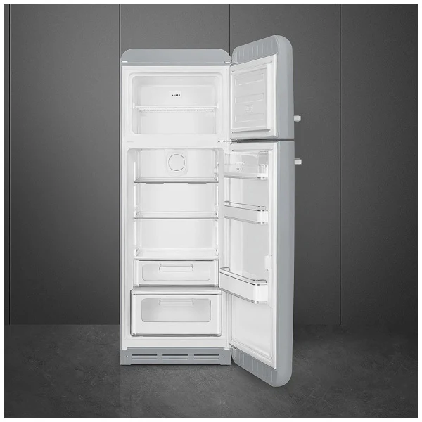 Smeg FAB30RSV5 - Silver Freestanding 80/20 Fridge Freezer - D energy - Image 2
