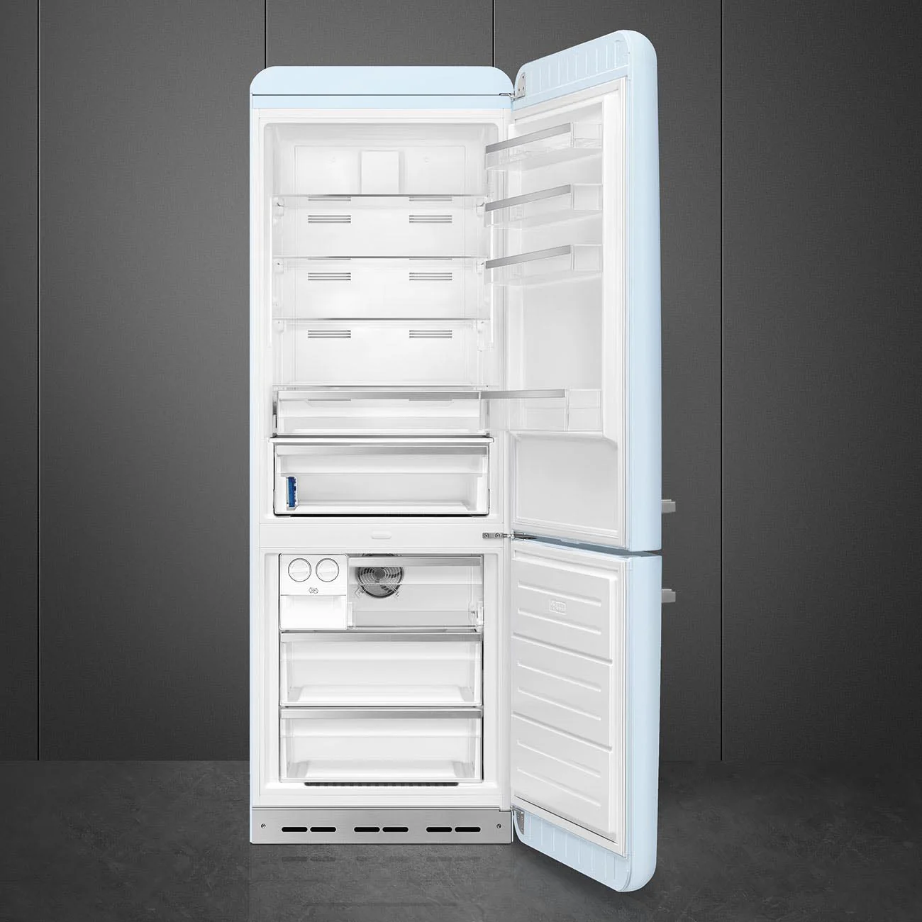 Smeg FAB38RPB6 - Pastel Blue Fridge Freezer - 481L Capacity - D Energy Rating - Image 2