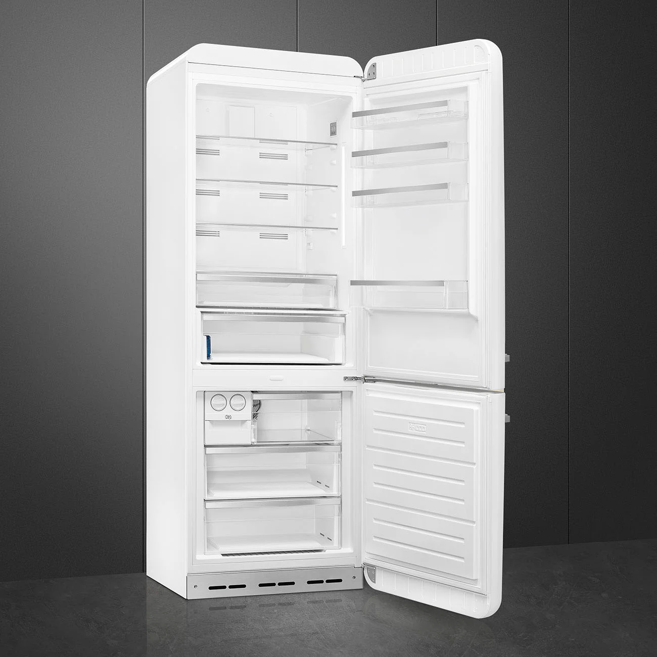 SMEG FAB38RWH6 - White Fridge Freezer - 481L - D Energy - Image 2