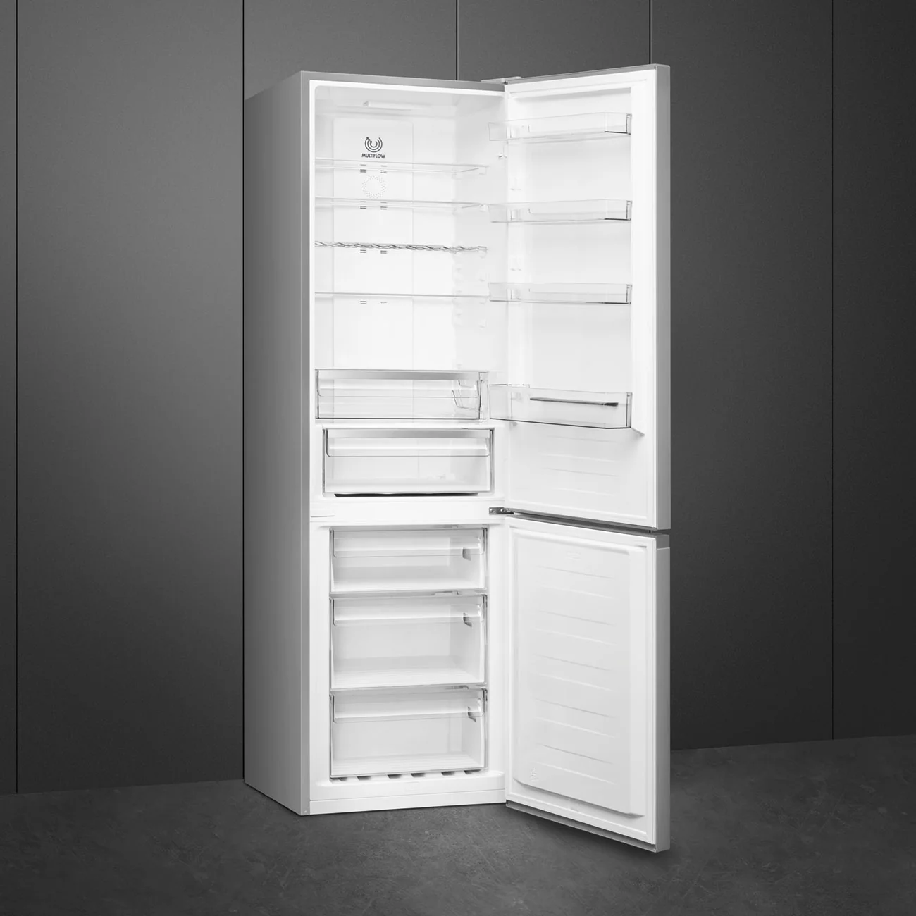 SMEG FC20XDNEUK - Inox Look Fridge Freezer - 331L - E Energy Rating - Image 4