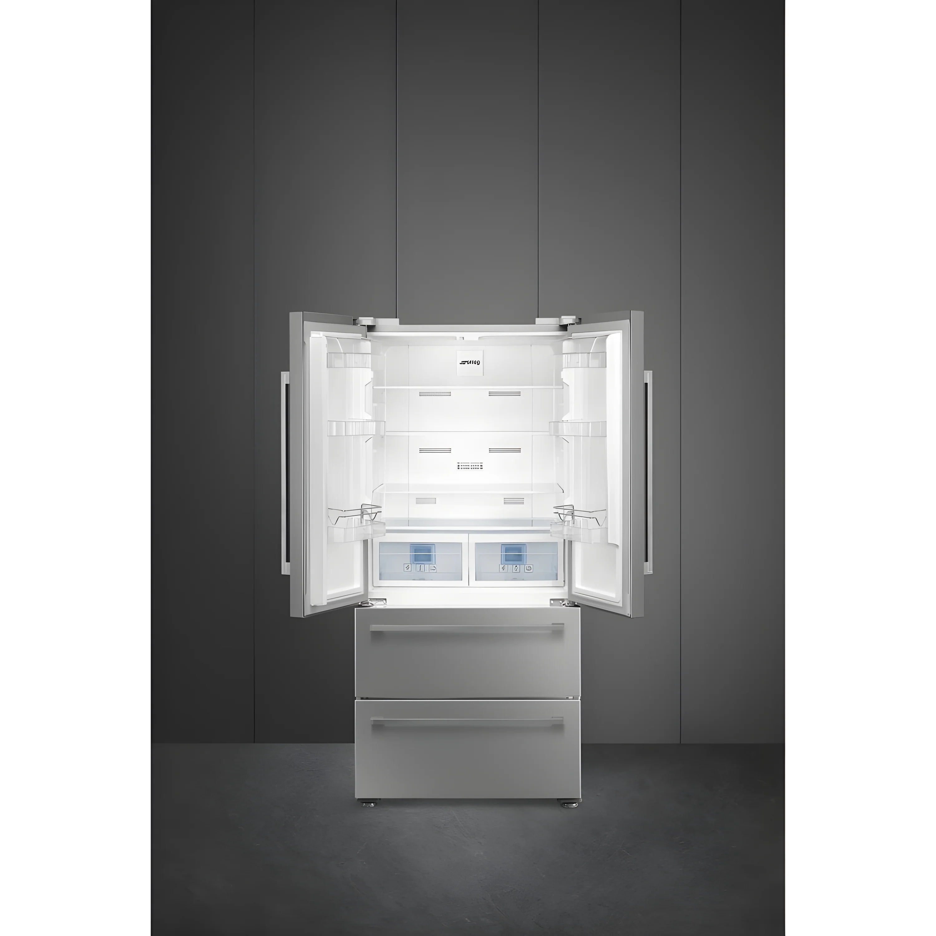 Smeg FQ55FXDE - Stainless Steel American Fridge Freezer - 539L - E Energy - Image 2