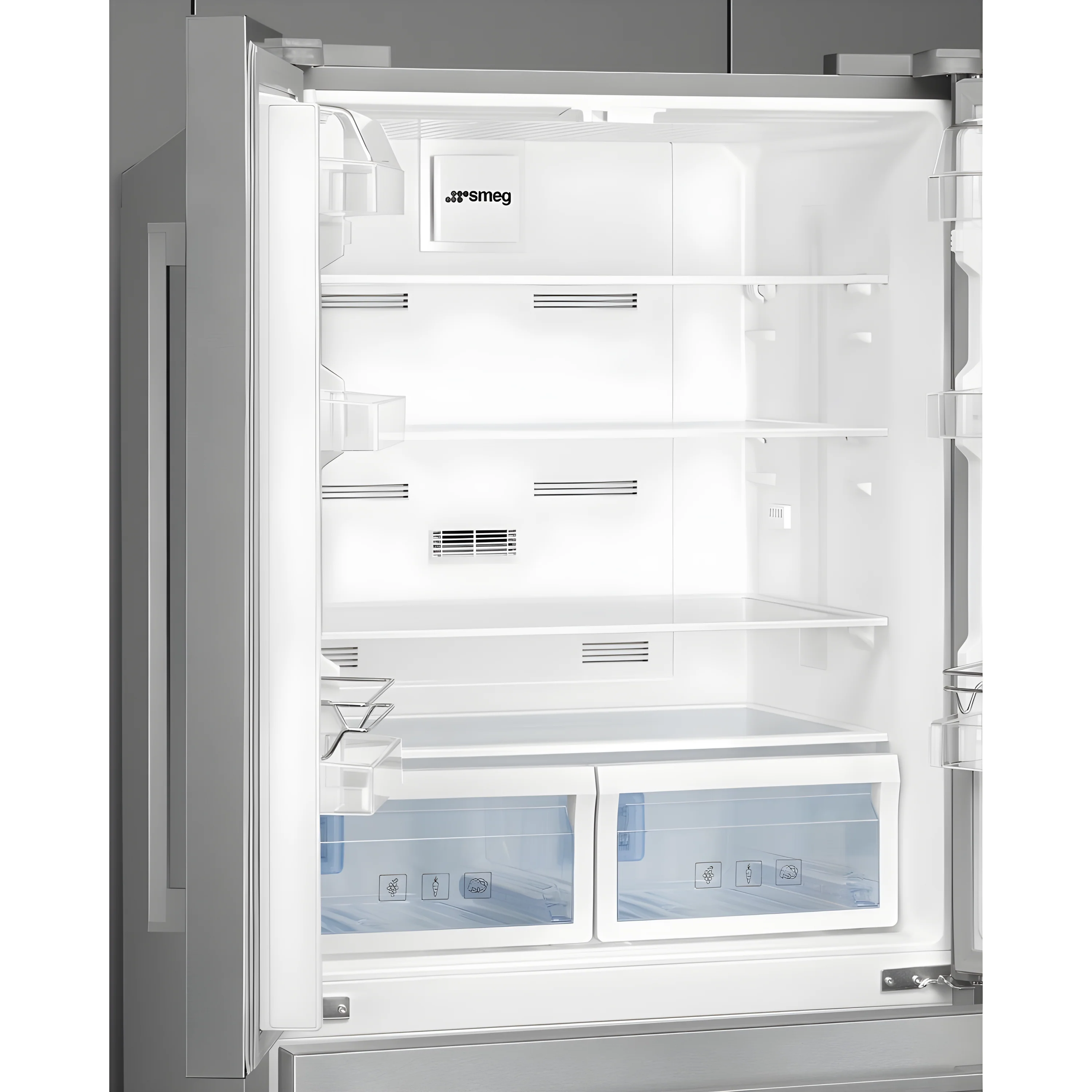 Smeg FQ55FXDE - Stainless Steel American Fridge Freezer - 539L - E Energy - Image 3