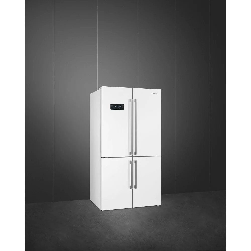 Smeg FQ60BDE - White American Fridge Freezer - 572L - E Energy - Image 2