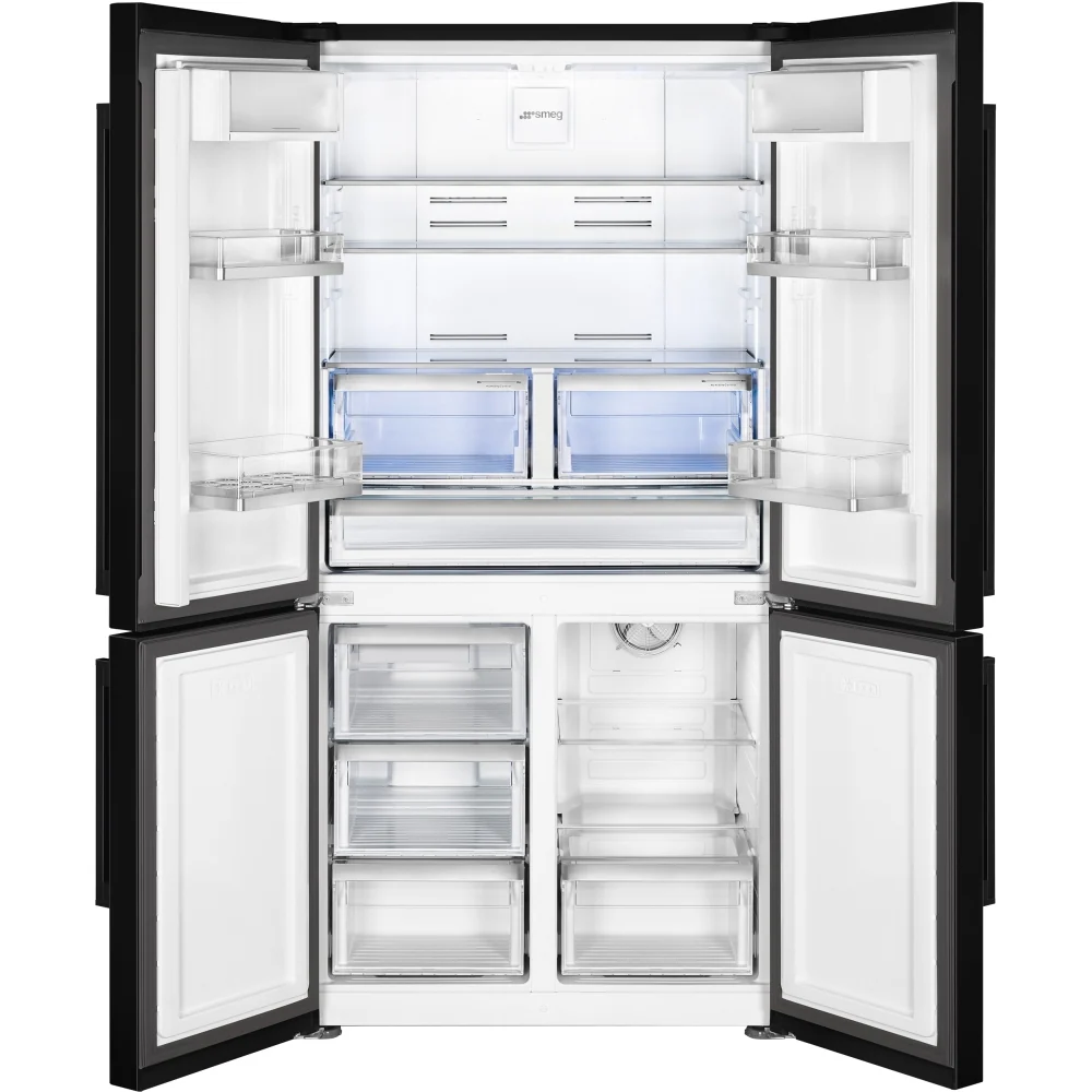 Smeg FQ60NDE - Black American Fridge Freezer - 572L - E Rated - Image 2
