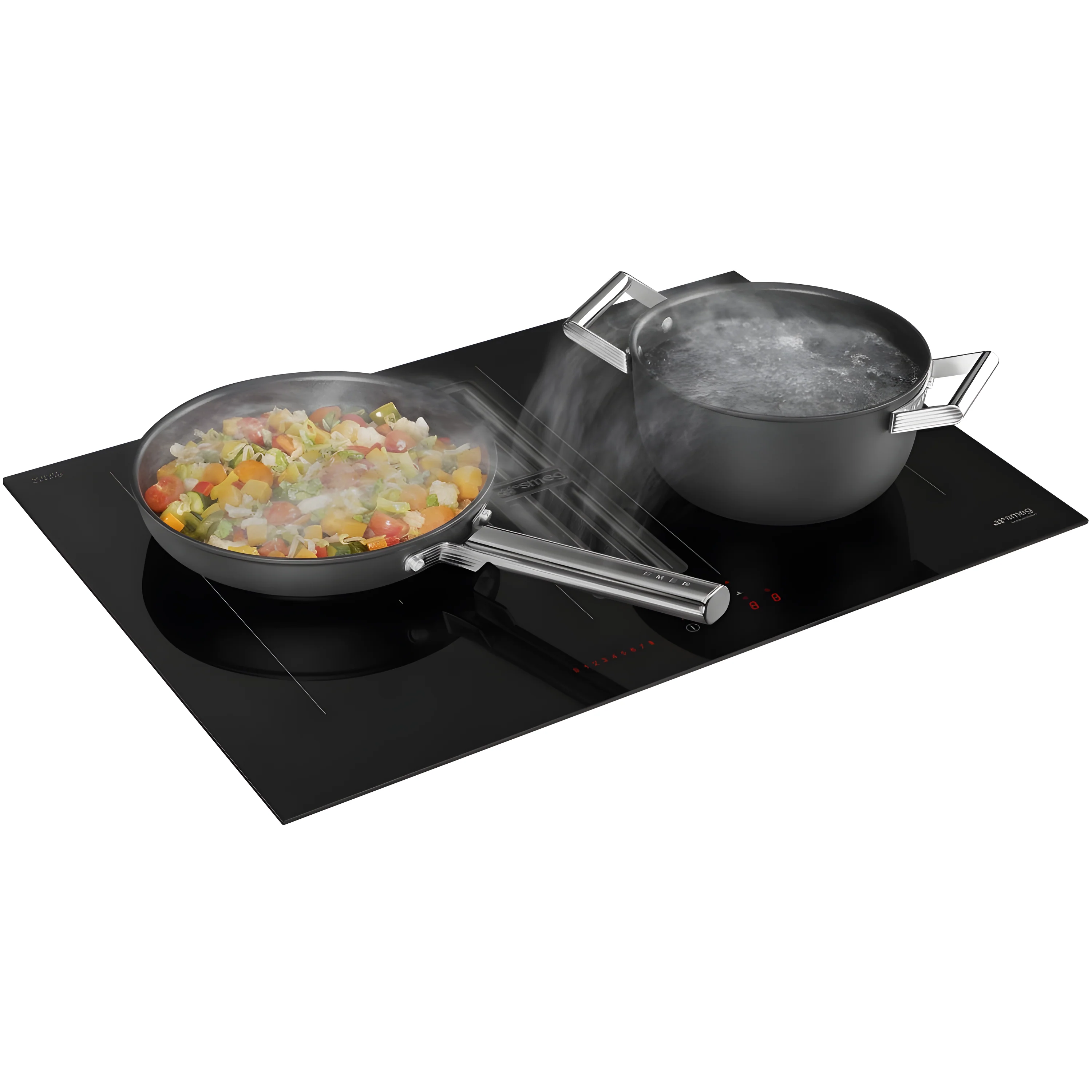 Smeg HOBD472D2 - Black 80cm Vented Induction Hob - 4 Zones - A+ Energy Rating - Image 2