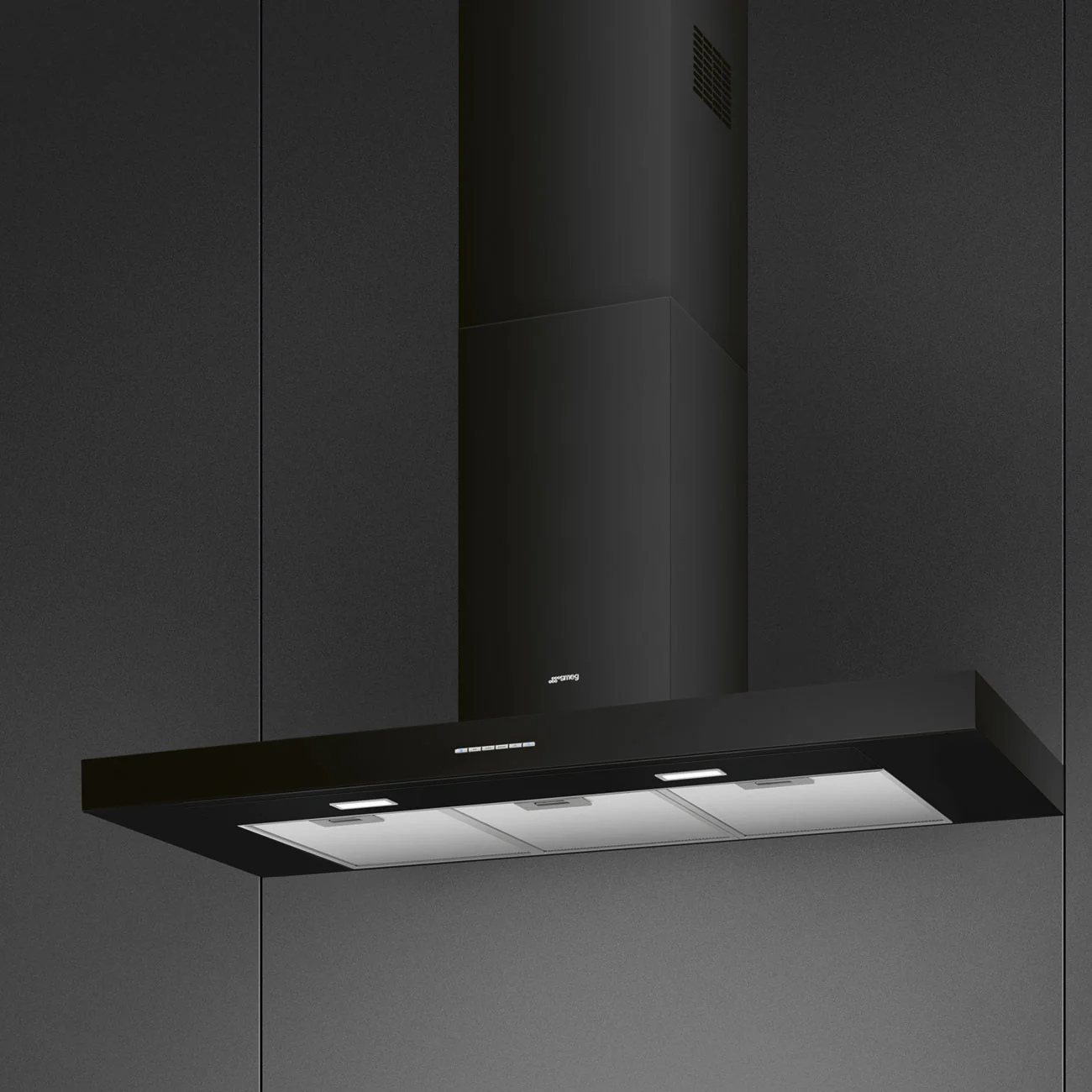 Smeg KBT110BL - Black 110cm Chimney Cooker Hood - 704 m³/h Extraction - A energy - Image 2
