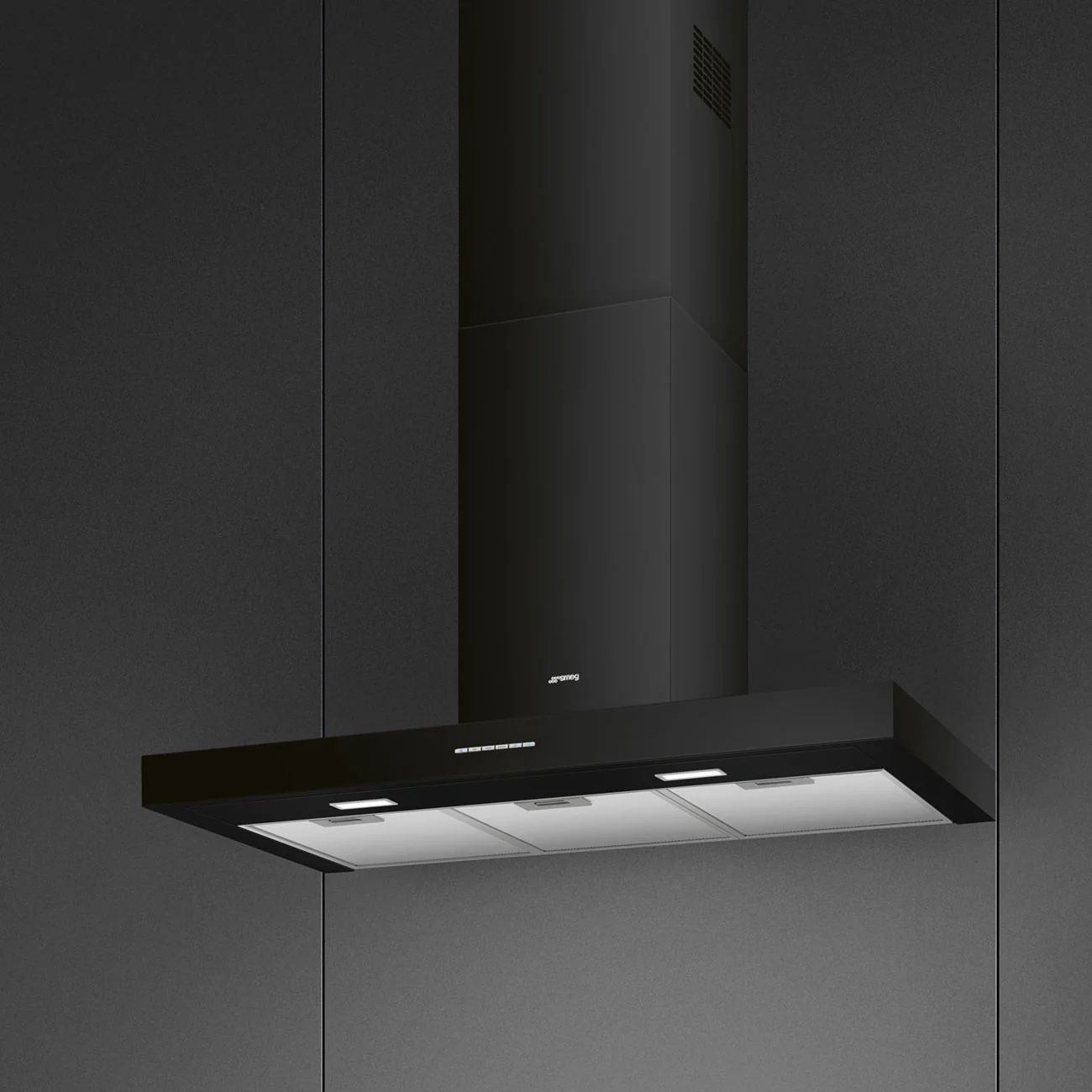 Smeg KBT900BL - Black Chimney Extractor - 90cm Width - A Energy - Image 2