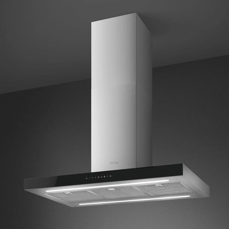 Smeg KBTI9L4VN - Stainless Steel 90cm Island Hood - 778m³/h - A Rated - Image 2
