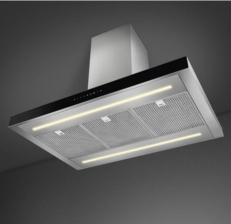 Smeg KBTI9L4VN - Stainless Steel 90cm Island Hood - 778m³/h - A Rated - Image 3