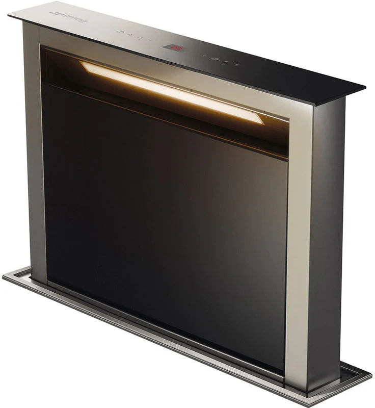 Smeg KDD60VXE-3 - Stainless Steel/Black 60cm Downdraft Extractor - 650m³/h - B Energy