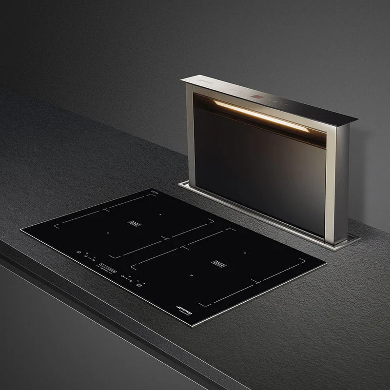 Smeg KDD60VXE-3 - Stainless Steel/Black 60cm Downdraft Extractor - 650m³/h - B Energy - Image 3