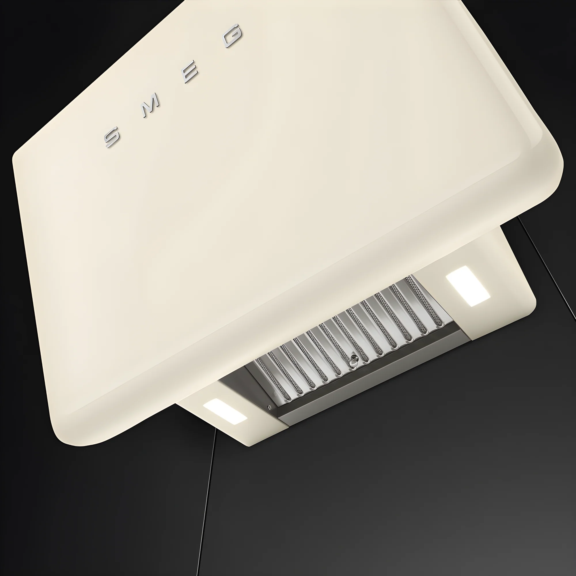 Smeg KFAB84CR - Cream 70cm Chimney Cooker Hood - 605m³/h - A Energy - Image 4