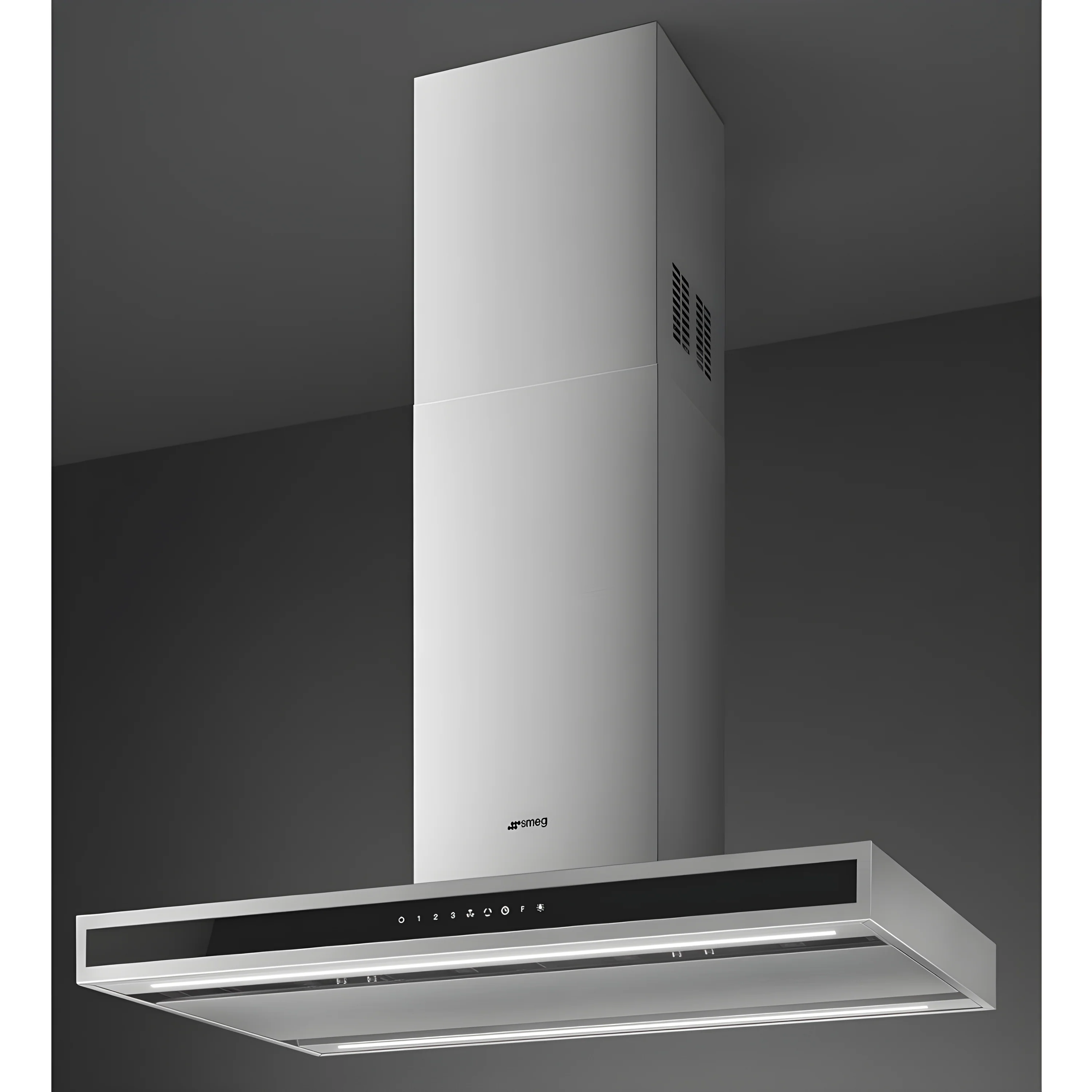 Smeg KLTI9L4X - Stainless Steel and Glass Island Cooker Hood - 563m³/h - A Energy - Image 2