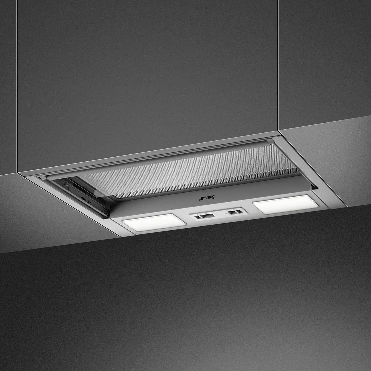 Smeg KSET56LX3 - Stainless Steel Integrated Extractor Hood - 237m³/h - C Energy Rating