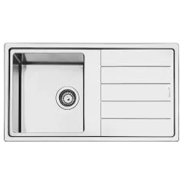 Smeg LDR861-2 - Stainless Steel Single Bowl Sink - 86cm With Reversible Drainer
