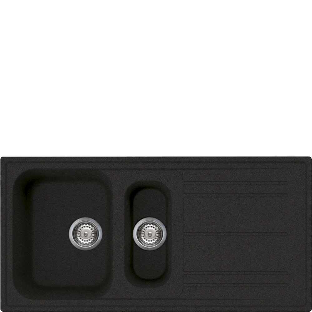 Smeg LZ102A2 - Anthracite 100cm Composite Sink - 1.5 Bowl Reversible