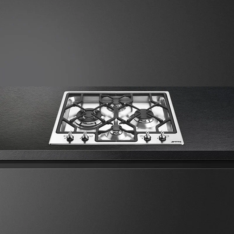 Smeg PGF64-4 - Stainless Steel 4 Burner Gas Hob - 62cm - Image 2