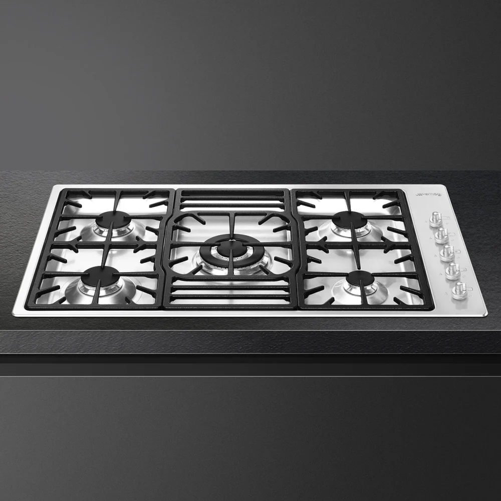 Smeg PGF95-4 - Stainless Steel 5 Burner Gas Hob - 86cm - Image 3