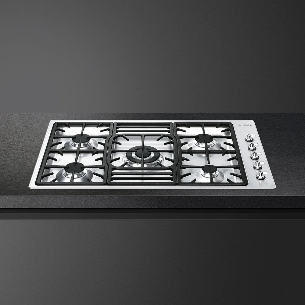 Smeg PGF95-4 - Stainless Steel 5 Burner Gas Hob - 86cm - Image 5