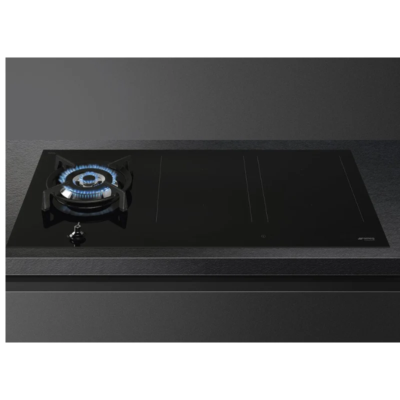 Smeg PM3953D - Black 5 Zone Dual Fuel Hob - Image 2